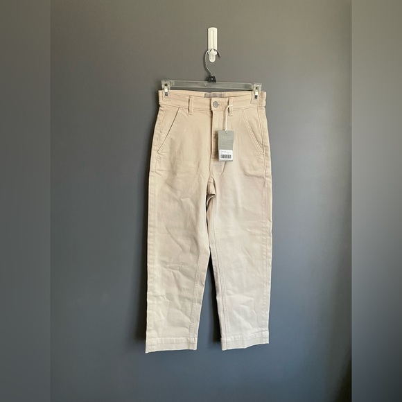 Everlane The Straight Leg Crop Jeans in Stone Size 00 - Picture 2 of 5